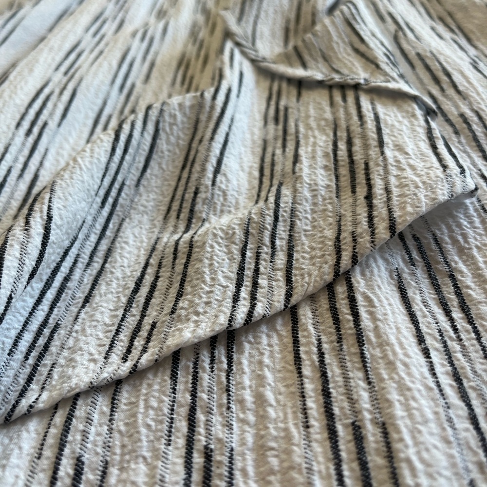 Calvin Klein Black Striped and White Sleeveless Sundress - Picture 6 of 14